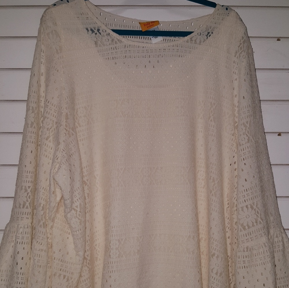 Lace Bell Sleeve Top